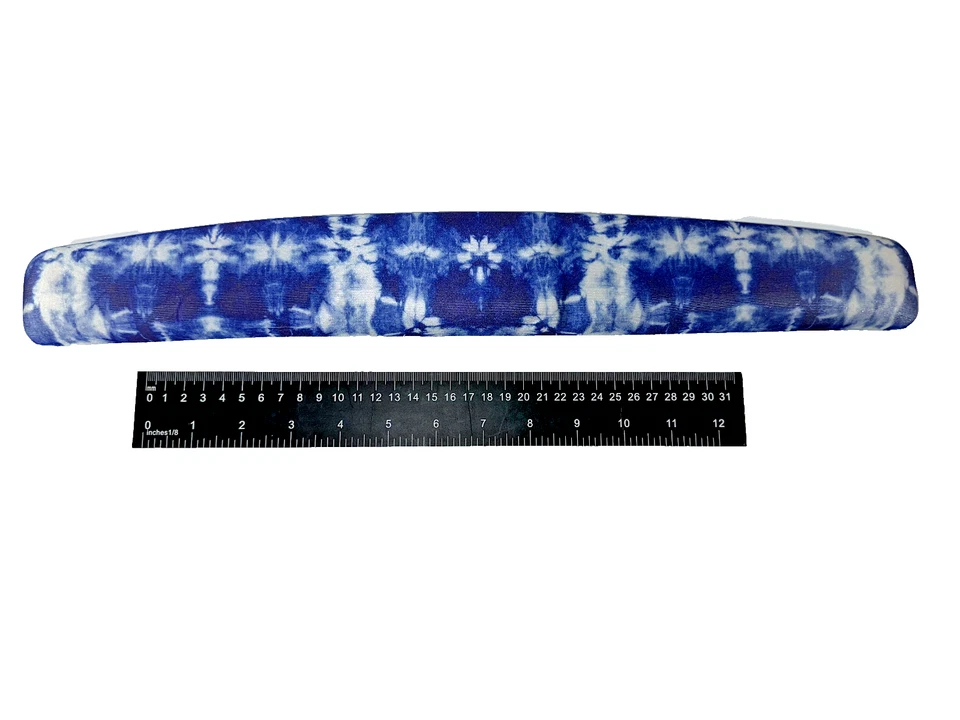 blue blooming pattern mouse pad, 2 piece, mouse & keyboard wrist pad - Image 4 of 4