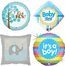 Baby Boy 18" Balloons Blue It's A Boy Foil Mylar Baby Shower Party Balloons  B
