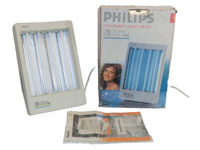 Philips HP 3151 Gesichtsbräuner UVA Compact Studio Solarium Oberkörperbräuner