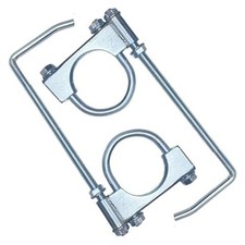 2" Exhaust Clamp With Hanger, Exhaust Pipe Hanger Muffler Hanger 2 Inch-2 PACK