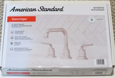 NOS American Standard Kenridge 8 Widespread Bathroom Sink Faucet Brushed Nickel