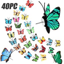 40 Packs Butterfly Thumb Tacks Decorative Push Pins Colorful Cute Pushpins fo...