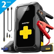 2X Jump Starter with Air Compressor 3500A 11200MAH Battery Jump Starter AUXITO