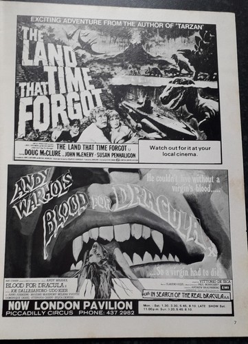 World of Horror #7 ORIGINAL RARE 1975 UK Magazine - Picture 2 of 21