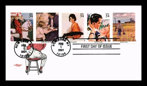 ARTMASTER US COVER AMERICAN ILLUSTRATORS BOOKLET FIRST DAY OF ISSUE