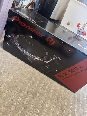 Pioneer DJ PLX-500-K Direct Drive Turntable, Pitch Control, S-Shaped, Black