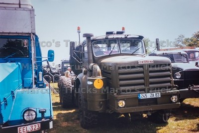 LKW Foto Berliet T100 Schwerlast Zugmaschine Frankreich grün #o2xt