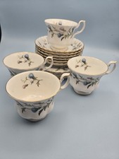 Royal Albert Brigadoon -16 Pieces :   Trios x 4 + Two Extra Saucers/ Side Plates