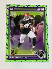 2024 Score-A-Treat Football Green Bats #12 - Calais Campbell - Atlanta Falcons