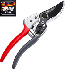 Gartenschere Profi für Ast- und Pflanzenschnitt rostfreie SK5 Stahl lange Klinge