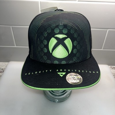 XBox Velocity Architecture Baseball C Cap Snap Back Hat Men OSFA Black Glow NWT