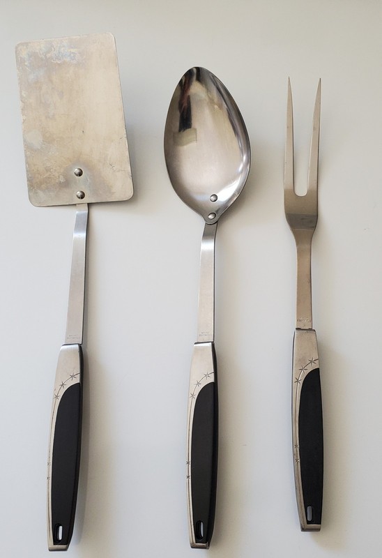 Vintage Marcrest 3 Star (3 Piece) Spatula, Spoon & Fork