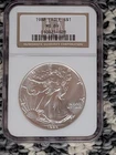 1988 American Eagle NGC MS69 Brown Label Bullion-0.999 Silver 1 Oz Ounce