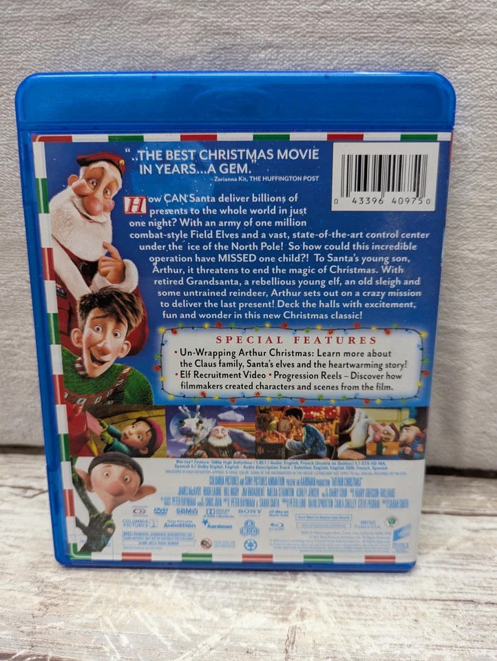 Arthur Christmas (Blu-ray/DVD, 2011) - Image 2 of 3