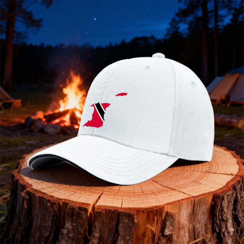 1pc Trinidad and Tobago Pattern Sandwich Baseball Cap,Printed Snapback,Hip Hop H