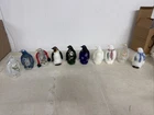 Lot Of (10) Vintage FENTON Art Glass  Penguin Hand Painted & Signed Lot 2
