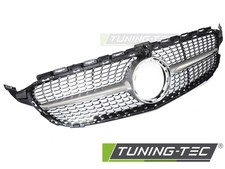 K&uuml;hlergrill Mercedes C-Klasse W205 ab 2018 bis 2021 Diamant Look Silber Chrom