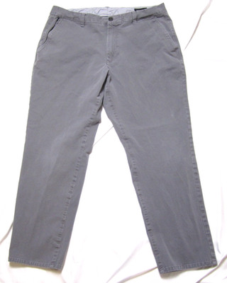 Bonobos Men 36x27 Gray Washed Chino Pants Athletic Traditional Academia (MP614)