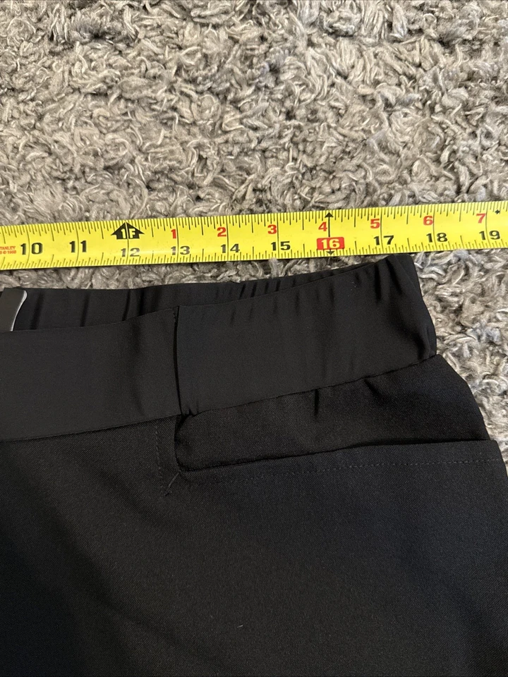 NEW XL Cintas Pants Women Black Pull On Straight Leg Uniform Elastic Waist - Image 3 of 4