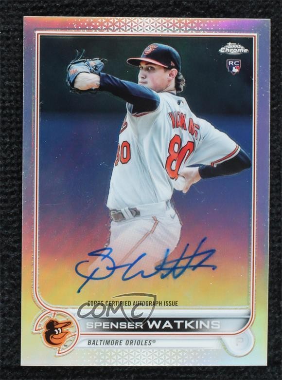 2022 Topps Chrome Rookie Auto Refractor /499 Spenser Watkins #RA-SW Auto RC