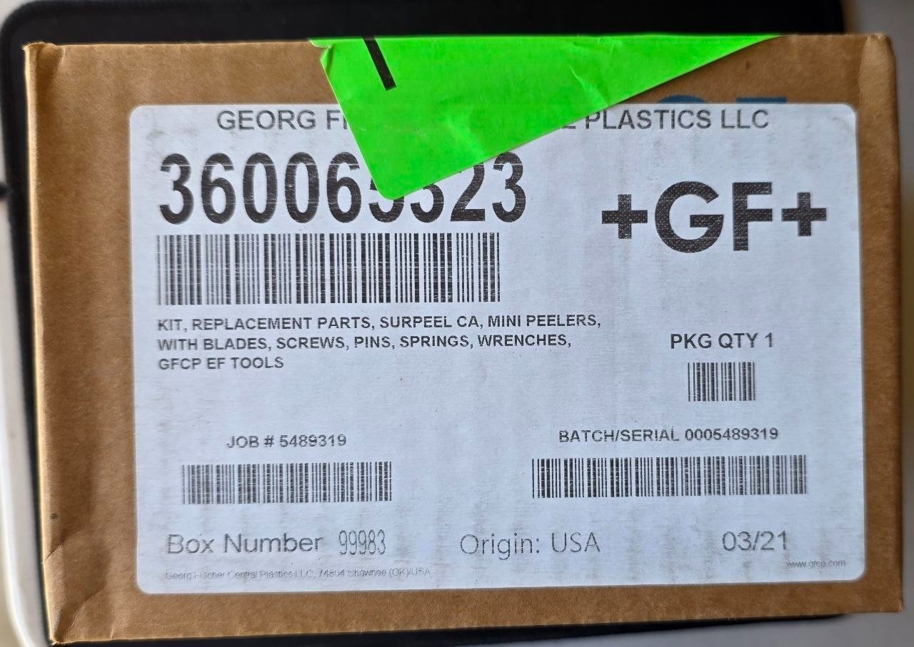 GF Central Plastics 360065323 SurPeel CA Blade Kit 0.5 CTS–2 IPS NEW