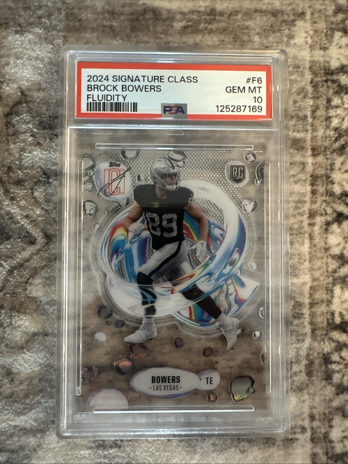 Brock Bowers Topps Signature Class Fluidity #F6 Base