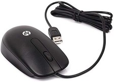 HP USB Wired Mouse 672652-001 Optical, Ergonomic, Plug-and-Play