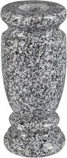 Granite Cemetery Vase for Grave Markers, Headstone Memorial Flower Holder