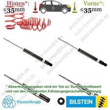Bilstein B4-Kit Tieferlegungsfahrwerk 35mm für Audi A4 8K2, Bj. 2007-2015