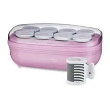 InfinitiPro by Conair Mega Volume & Waves  8 Jumbo Flocked 2" Hot Rollers- Pink
