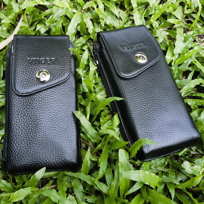 Leather Cell Phone Belt Holster for iPhone 17 Pro Max Universal Smartphone Pouch — image 15