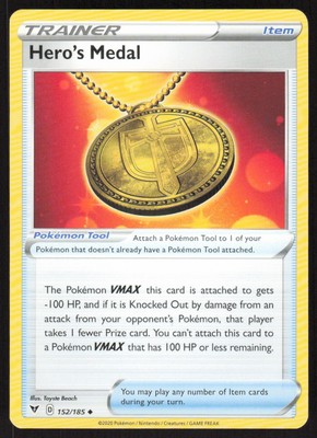 2020 Sword & Shield - Vivid Voltage Hero s Medal Null/Uncommon #152