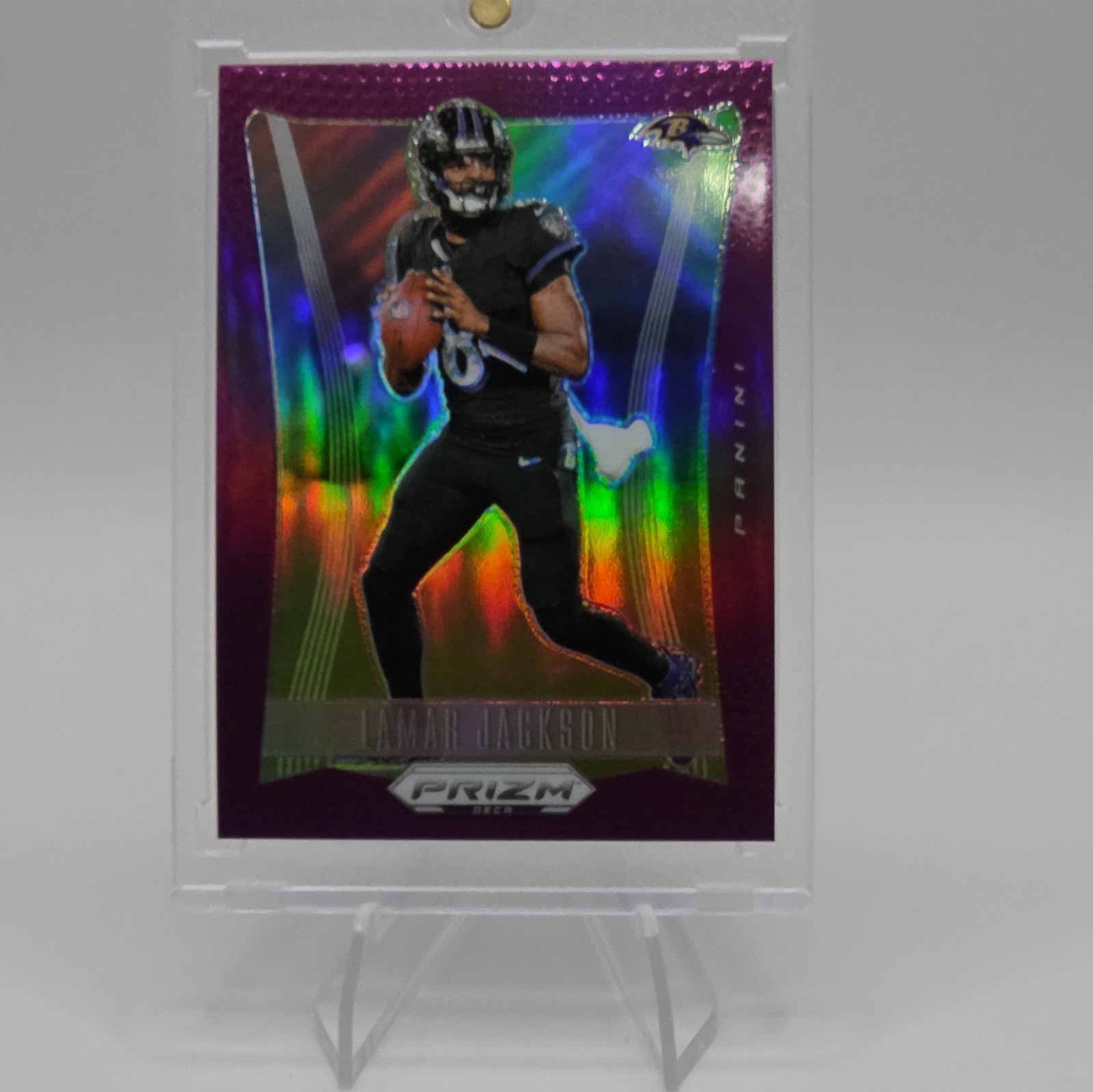 2024 Panini Prizm Deca - Lamar Jackson #20 Purple Prizm /99