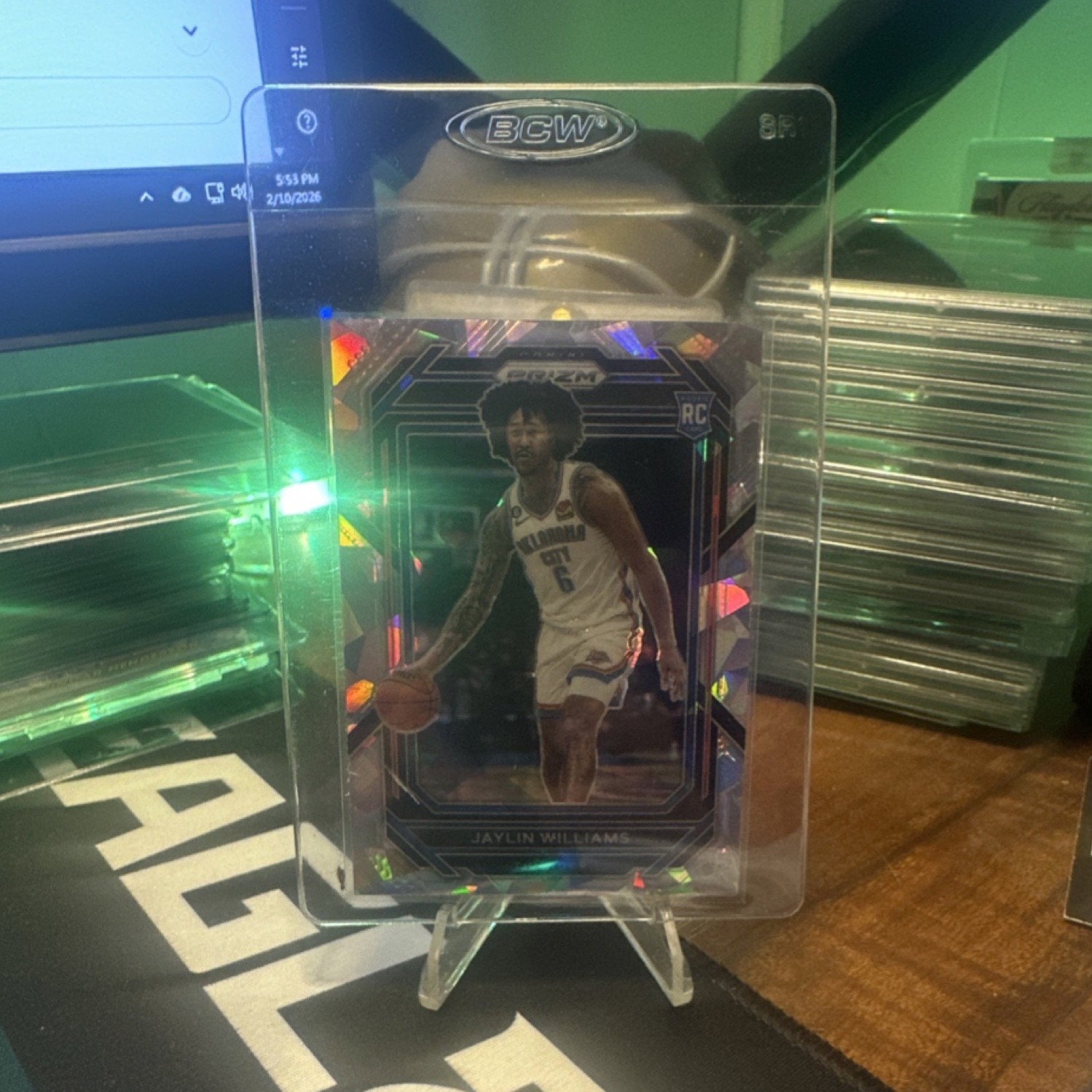 2022-23 Panini Prizm - Jaylin Williams #247 Cracked Ice Rookie Thunder (RC)