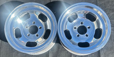 2 Superior Superdrag 15 Polished Slot Mag Wheels 15x6.75 Uni Lug 5x4.5 5x4.75