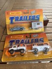 Matchbox Trailers 32400 BMW Caravan Snowplow - Lot of 2 - Vintage 1990 Blisters