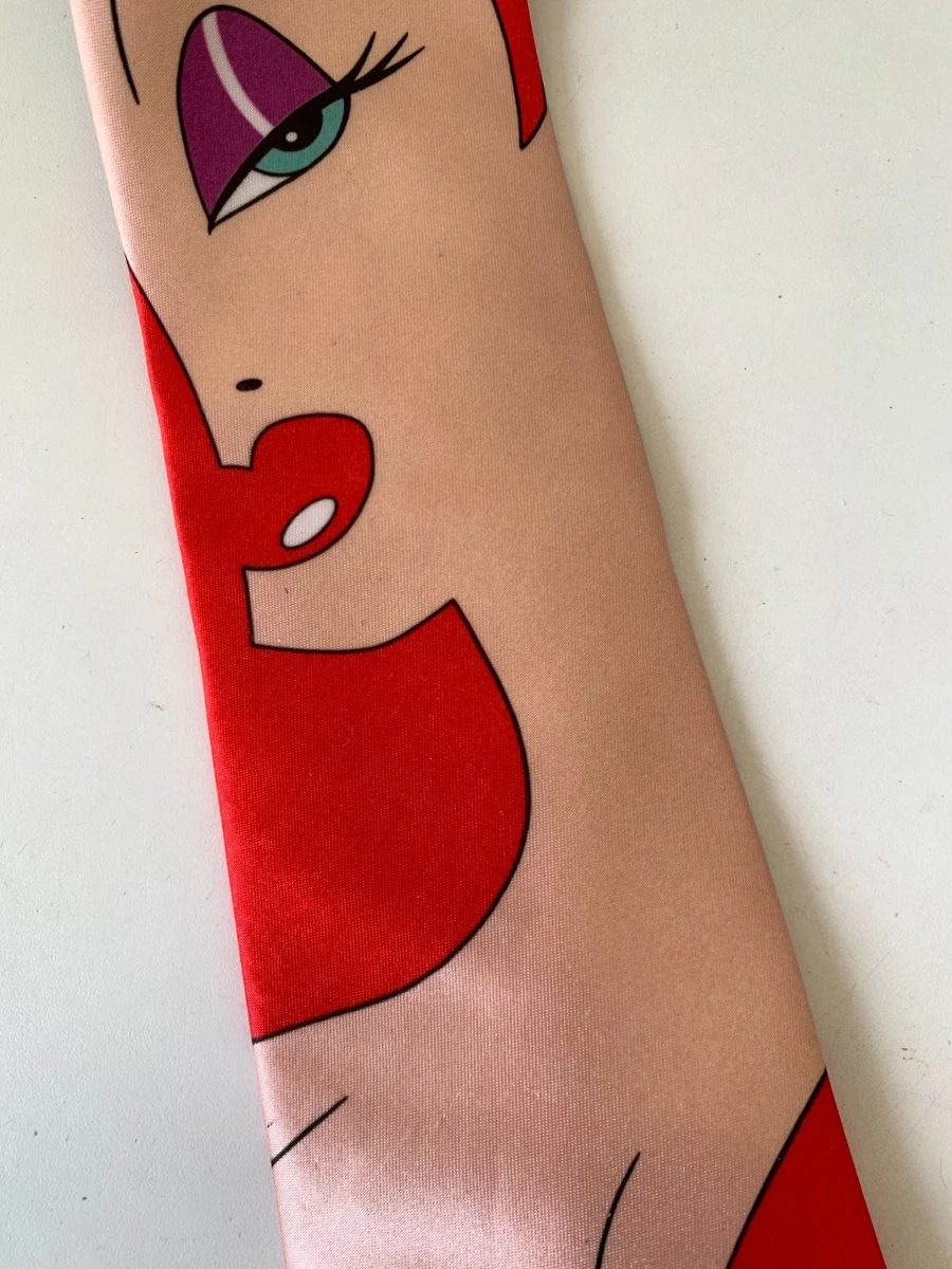 RARE Vintage 90s Jessica Who Framed Roger Rabbit Men's Neck Tie Disney