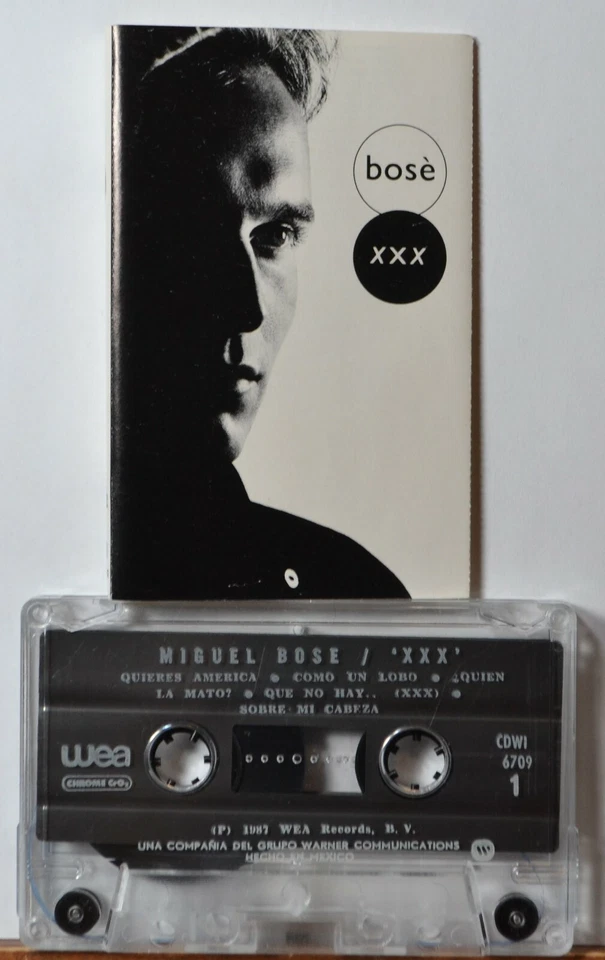 Cassette Luis Miguel Bose XXX TESTED Latin Pop Quieres America -Como un Lobo - Image 3 of 4