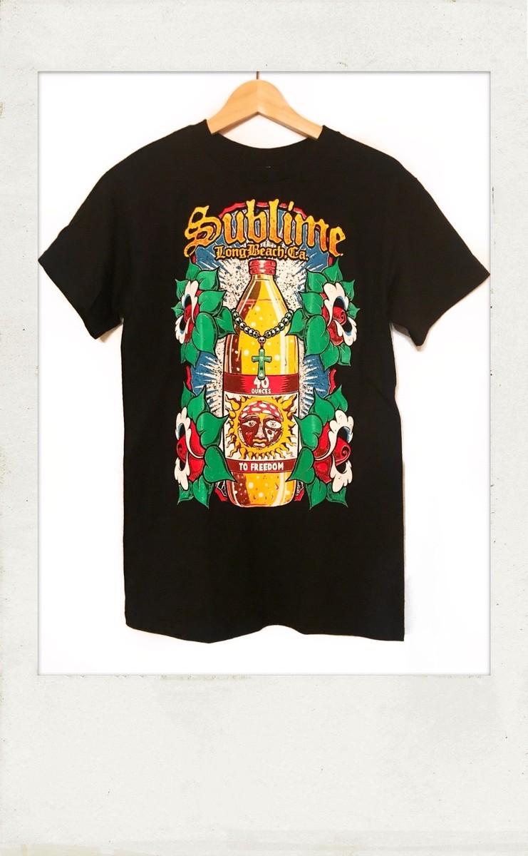 Officially Licensed) Sublime 40oz to Freedom T Shirt | eBay