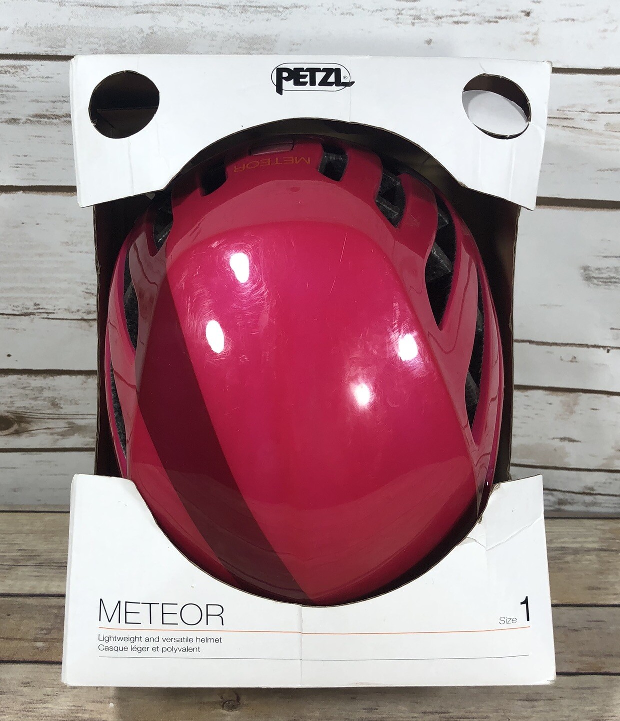 NUEVO Casco Petzl Meteor Escalada Montañismo Mujer Talla 1 Exterior Rosa