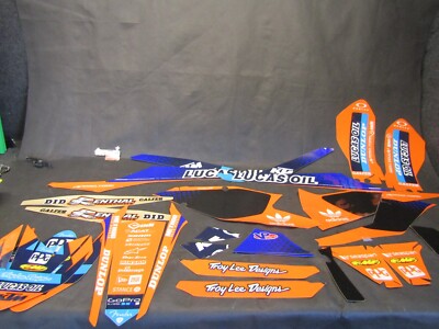 KTM SX/SXF 125-450 2016-2018 Team ORANGE/blau Grafik Kit KT8016
