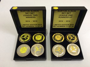 2 X BURTON ALBION FOOTBALL CLUB FC LIMITED ED PROMOTIONAL ...