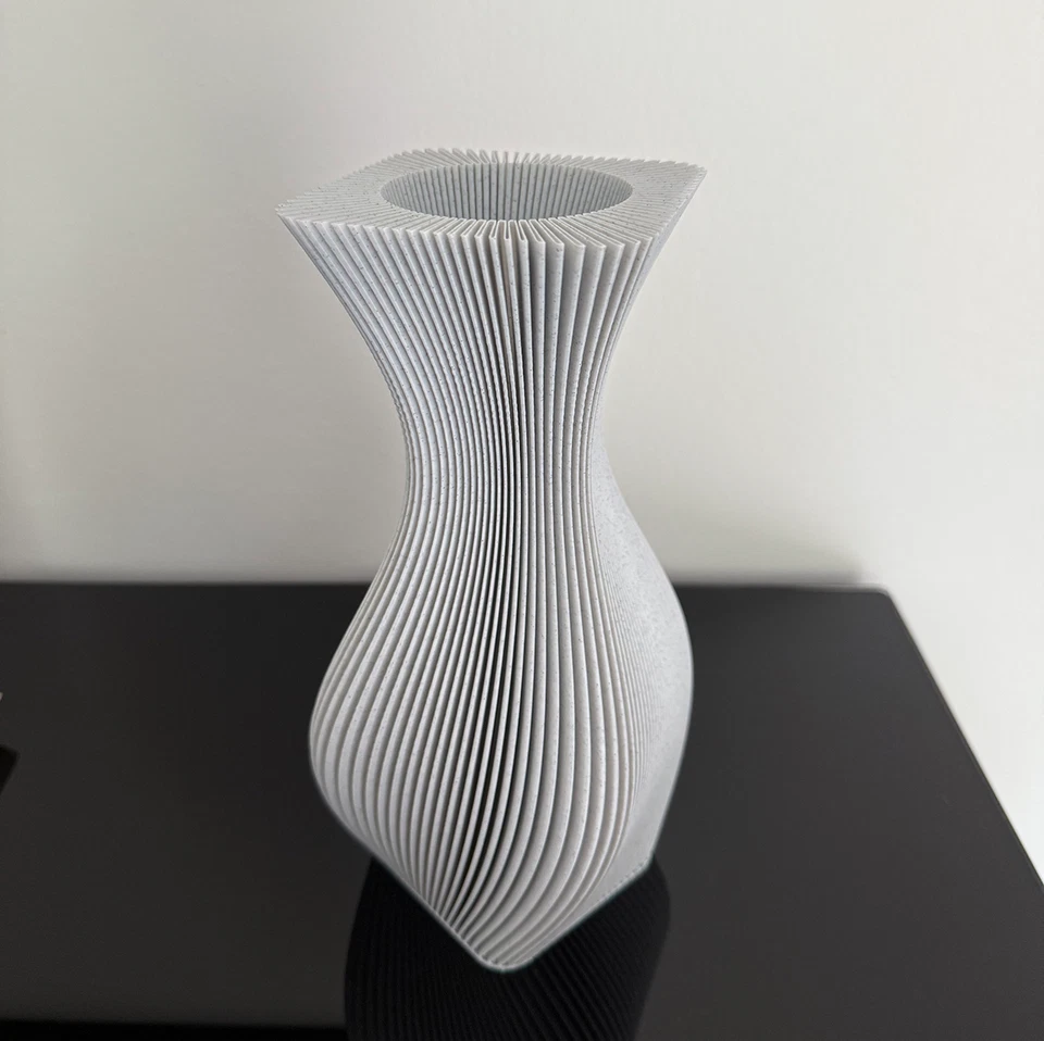 3D Spiral Vase im modernen Design / 23 cm / versch. Farben erhältlich - Bild 2 von 4