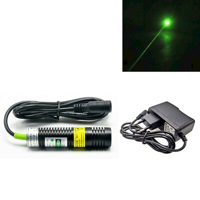 1pc 532nm 50mW Grüne Punkt Lasermodul Locator Diode 18x75mm mit 5V Adapter