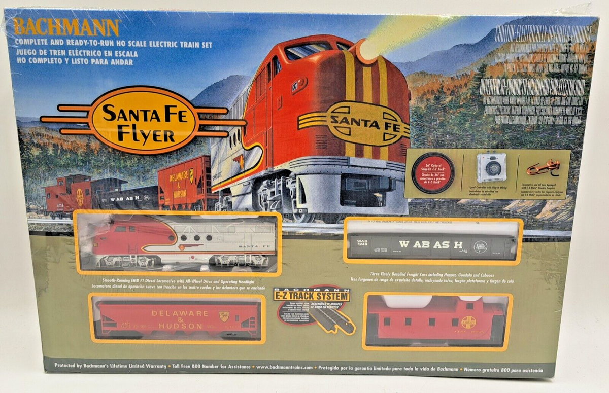 Bachmann HO Santa FE Flyer with EZ Track - 00647 for sale online