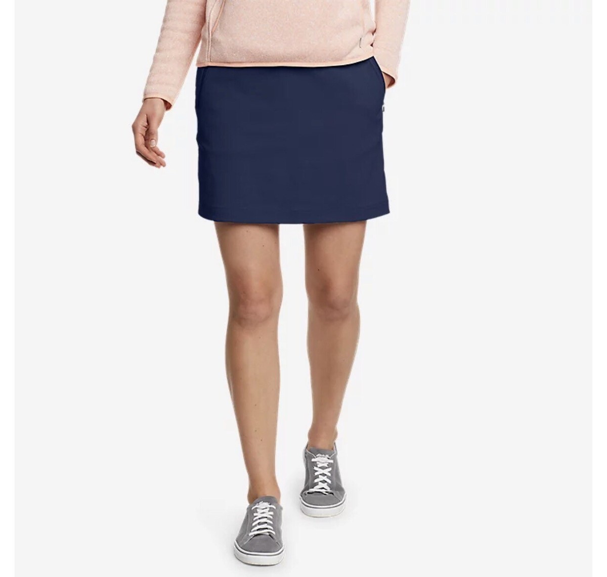 NWT Eddie Bauer Women's Rainier Pull-On Skort Indigo Size $64