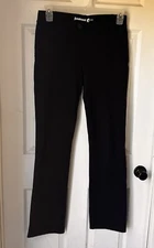 Betabrand Black Stretch Yoga Pant Dress Office Pants Medium M Flat Pull On BxQ