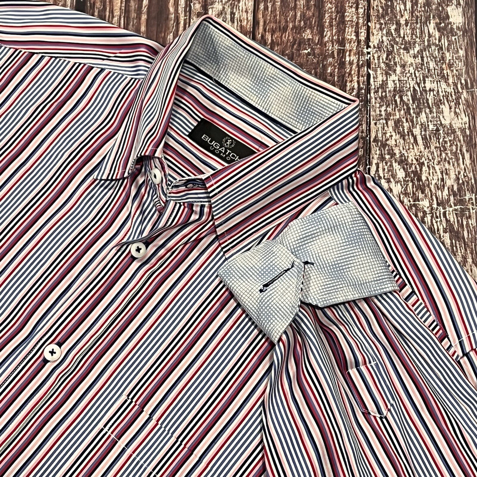 Bugatchi Men Multicolor Button Down Long Sleeve C… - image 1