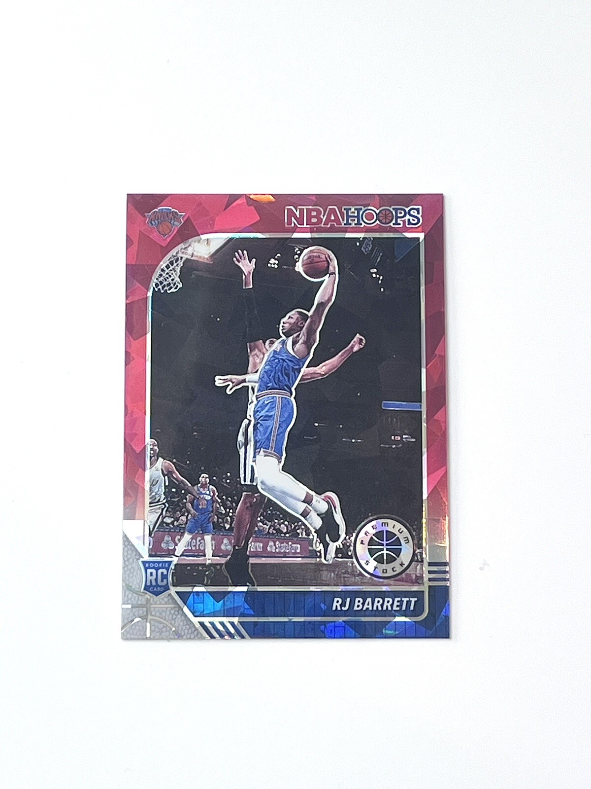 2019-20 Hoops Premium Stock Prizms Red Cracked Ice #201 RJ Barrett - RC Rookie