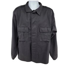 Elbeco Tactical Twill Military Style Security Uniform Shirt Size XL Black